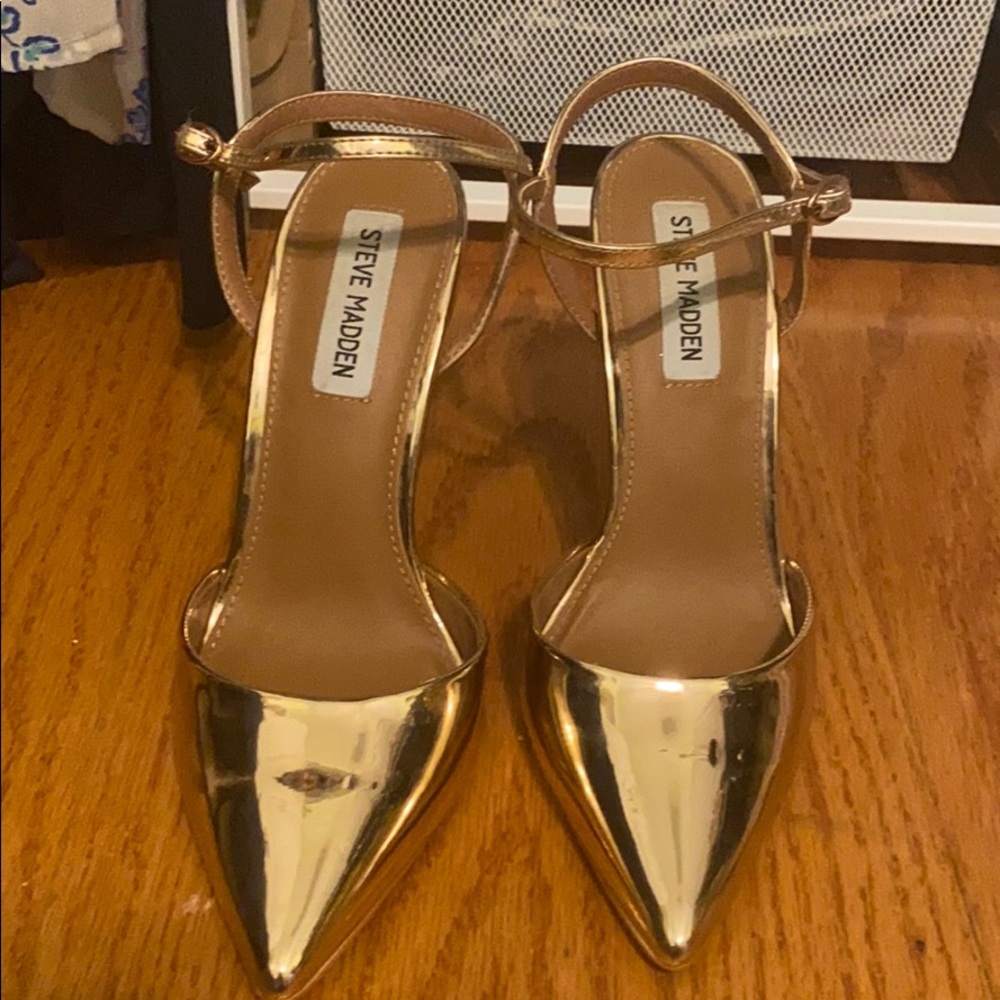 One time worn Steve Madden Rose gold heels